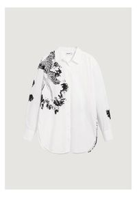Desigual Koszula Orchid Lacroix 26SWCW29 Biały Oversize. Kolor: biały. Materiał: bawełna #3