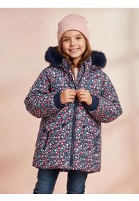 Sinsay - Kurtka ocieplana z kapturem - granatowy. Typ kołnierza: kaptur. Kolor: niebieski #1