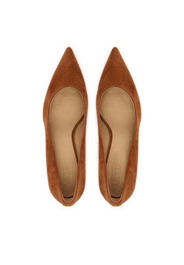 Lauren Ralph Lauren - LAUREN RALPH LAUREN Czółenka Kingad 802967743002 Brązowy. Kolor: brązowy. Materiał: zamsz, skóra