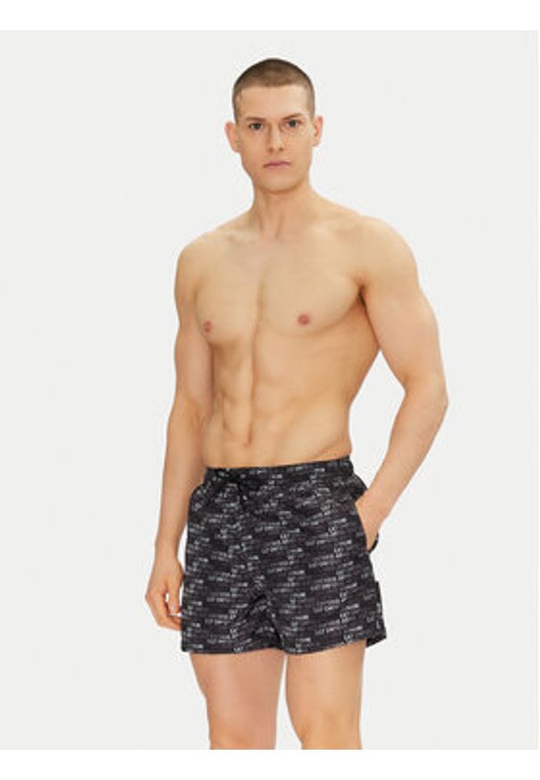 EA7 Emporio Armani Szorty kąpielowe 7M000510 AF13059 MC085 Czarny Regular Fit. Kolor: czarny. Materiał: syntetyk