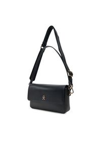TOMMY HILFIGER - Tommy Hilfiger Torebka Th Distinct Conv Crossover AW0AW17219 Czarny. Kolor: czarny. Materiał: skórzane