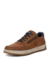 Rieker Sneakersy 37029-25 Brązowy. Kolor: brązowy. Materiał: materiał #2