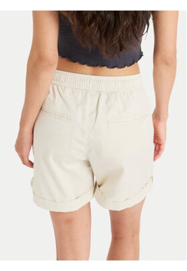 Roxy Szorty materiałowe Sweetest Day ERJNS03588 Écru Regular Fit. Materiał: bawełna
