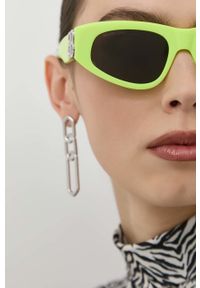 Balenciaga okulary przeciwsłoneczne damskie kolor zielony. Kolor: zielony #5