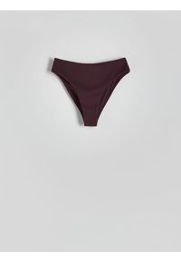 Reserved - Dół od bikini - ciemnofioletowy. Stan: podwyższony. Kolor: fioletowy. Materiał: materiał