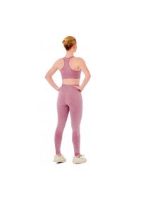 XTREME SOCKSWEAR - Damski zestaw sportowy Xtreme - legginsy sportowe + top sportowy - Różowy. Kolor: różowy. Sport: fitness