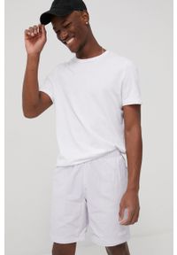 adidas Originals spodnie HF4790 męskie kolor biały gładkie. Kolor: biały. Materiał: tkanina, materiał. Wzór: gładki #2