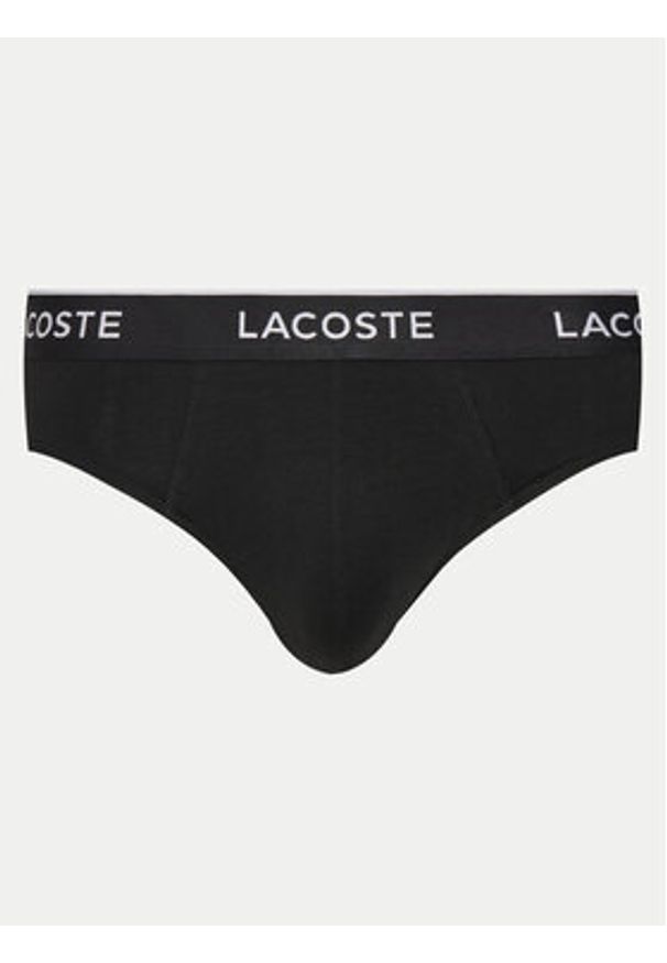 Lacoste Komplet slipów 8H1293 Czarny. Kolor: czarny. Materiał: bawełna