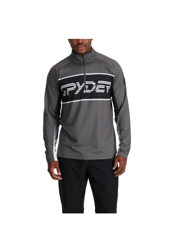 Bluza męska Spyder Paramount 1/2 Zip. Kolor: szary. Sezon: zima. Styl: sportowy