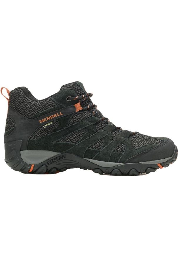 Buty Trekkingowe Męskie Merrell Alverstone Mid Gore-Tex. Kolor: czarny. Technologia: Gore-Tex. Sport: turystyka piesza