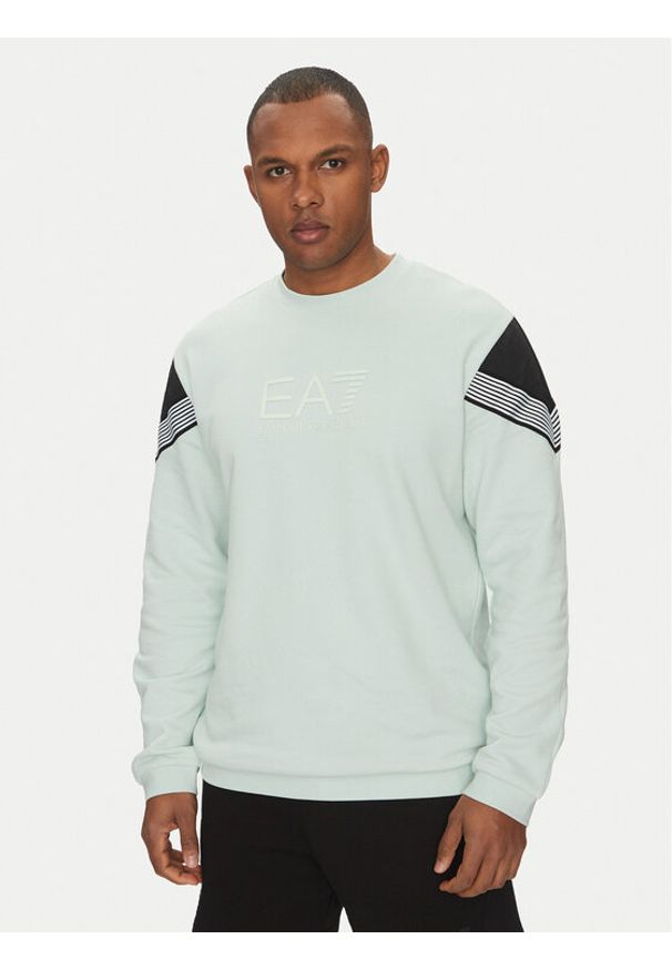 EA7 Emporio Armani Bluza 7M000272 AF12451 U9060 Niebieski Regular Fit. Kolor: niebieski. Materiał: bawełna