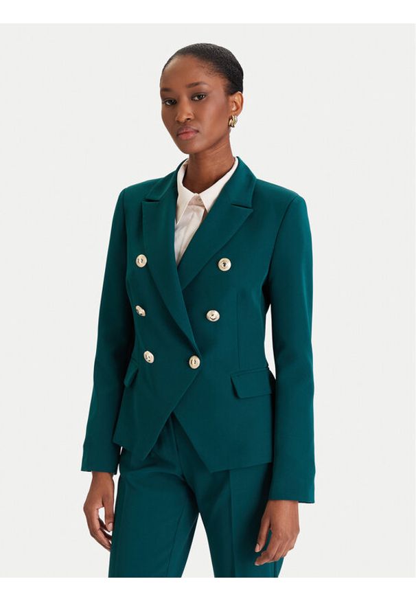 Rinascimento Marynarka CFC0126227003 Zielony Slim Fit. Kolor: zielony. Materiał: syntetyk