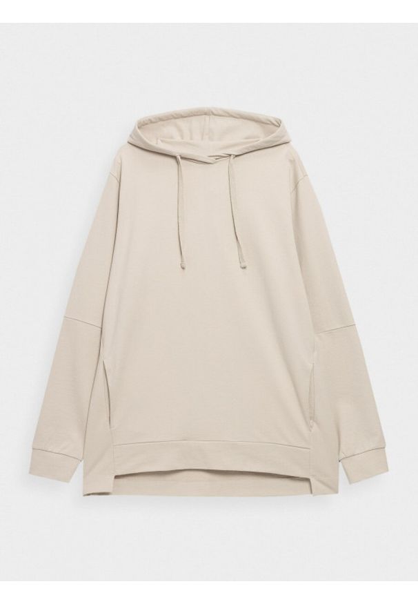 outhorn - Bluza nierozpinana z kapturem męska. Okazja: na co dzień. Typ kołnierza: kaptur. Materiał: dzianina, bawełna, poliester. Długość: długie. Wzór: nadruk. Styl: casual