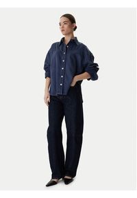 BOSS Koszula jeansowa 50552520 Szary Oversize. Kolor: szary. Materiał: bawełna #7