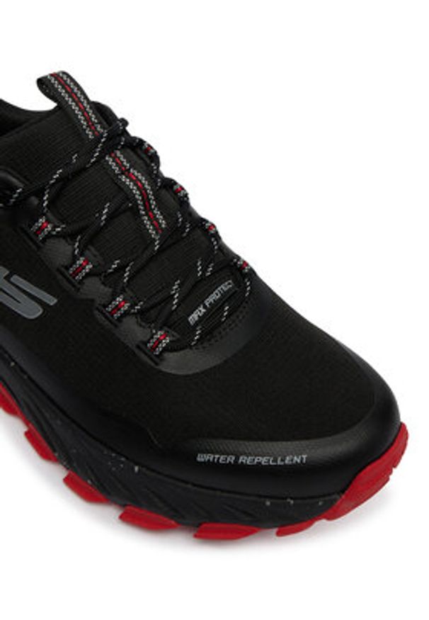 skechers - Skechers Trekkingi MAX PROTECT PROMOTE 237669/BKRD Czarny. Kolor: czarny. Materiał: skóra. Sport: turystyka piesza