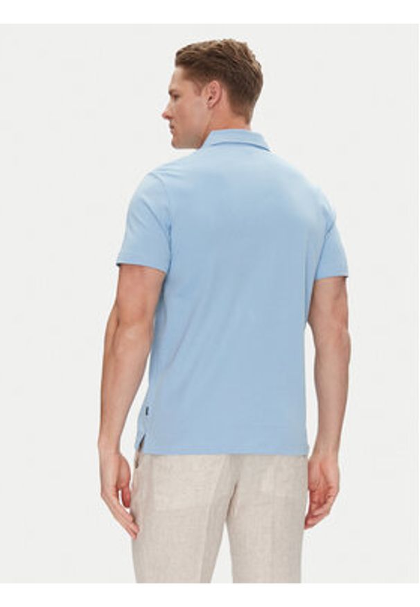 JOOP! Polo 17 JJ-10Preston 30045540 Błękitny Modern Fit. Typ kołnierza: polo. Kolor: niebieski. Materiał: bawełna