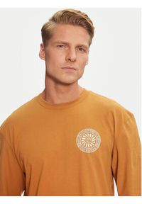 Quiksilver Longsleeve Bloom Cycle EQYZT07707 Brązowy Regular Fit. Kolor: brązowy. Materiał: bawełna. Długość rękawa: długi rękaw