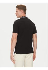 Calvin Klein Polo K10K114474 Czarny Regular Fit. Typ kołnierza: polo. Kolor: czarny. Materiał: bawełna #4