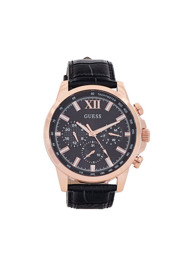 Guess Zegarek Walker GW0901G5 Czarny. Kolor: czarny