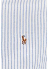 Polo Ralph Lauren - Koszula bawełniana. Typ kołnierza: polo. Kolor: niebieski. Materiał: bawełna #5