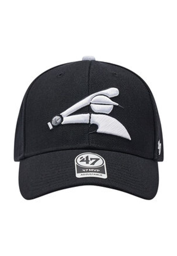 47 Brand Czapka z daszkiem Mlb Chicago White Sox B-MVP06WBVRP-BKB Czarny. Kolor: czarny. Materiał: materiał