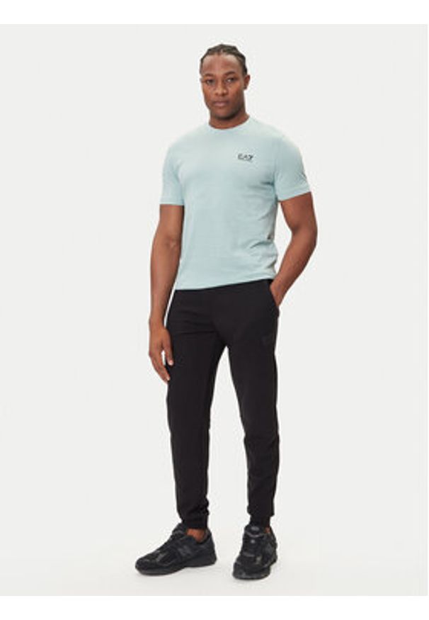 EA7 Emporio Armani T-Shirt 8NPT25 PJVPZ U9066 Niebieski Regular Fit. Kolor: niebieski. Materiał: bawełna