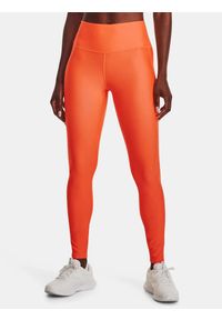 Under Armour - Legginsy treningowe damskie UNDER ARMOUR szybkoschnące termoaktywne. Kolor: pomarańczowy #2