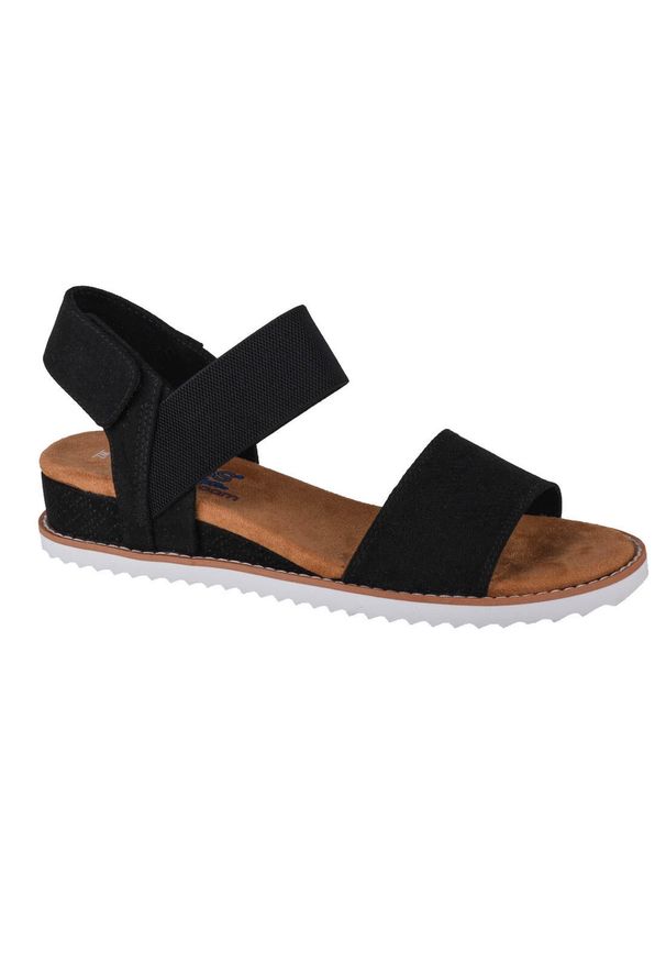 skechers - Sandały Skechers Model Desert Kiss Kolor Czarny. Kolor: czarny. Materiał: tkanina, skóra. Sezon: lato