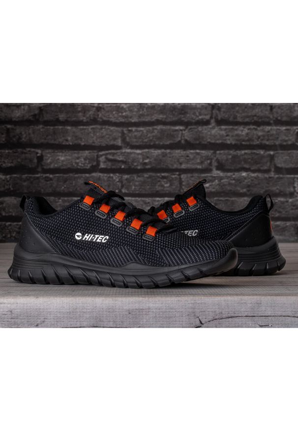 Hi-tec - Buty męskie sportowe HI-TEC HERAMI. Kolor: czarny, pomarańczowy, wielokolorowy