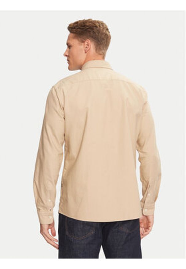 BOSS - Boss Koszula H-Roan 50521996 Beżowy Slim Fit. Kolor: beżowy. Materiał: bawełna