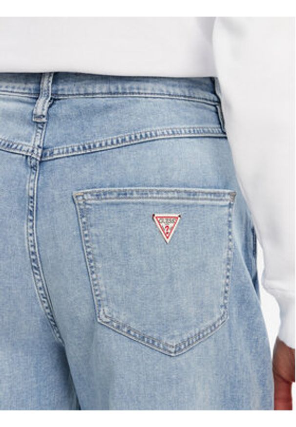 Guess Jeansy W5GA2E D5O90 Niebieski Wide Leg. Kolor: niebieski
