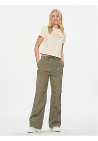 Calvin Klein Jeans Spodnie materiałowe Parachute Pant J20J222609 Khaki Regular Fit. Kolor: brązowy. Materiał: syntetyk #5