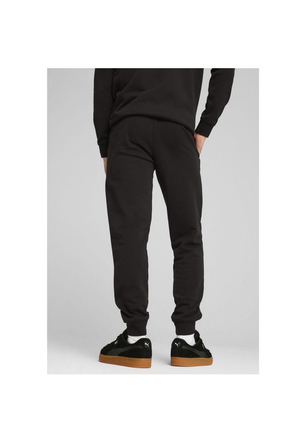 Puma - Męskie spodnie dresowe Essentials z logo No. 1 PUMA Black. Kolor: czarny. Materiał: dresówka