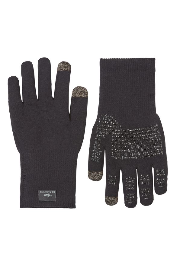 SEALSKINZ - Rękawiczki kolarskie Anmer, czarne. Kolor: czarny. Sport: kolarstwo