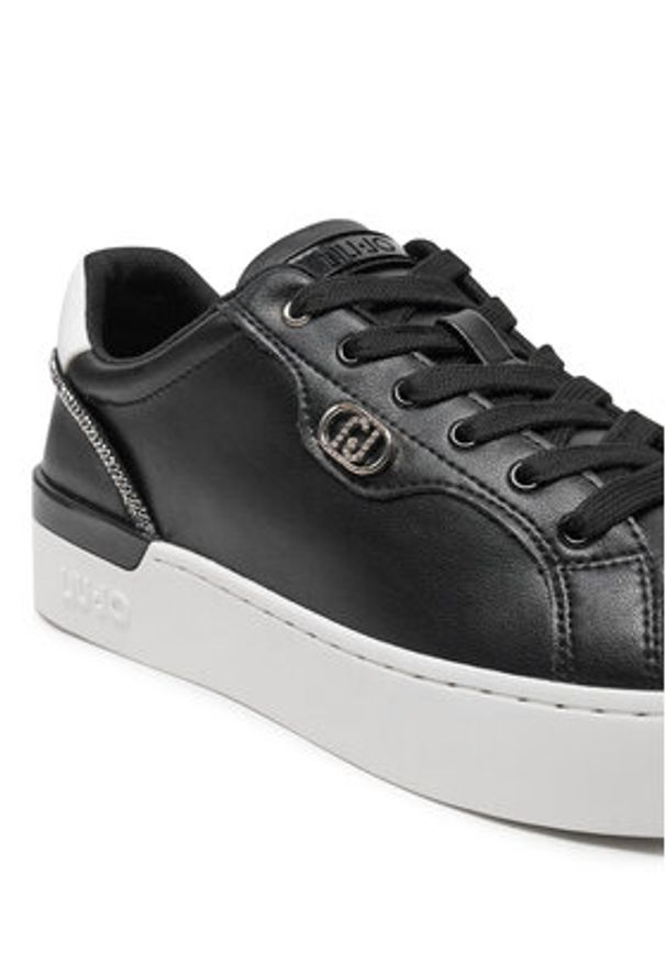 Liu Jo Sneakersy Silvia 95 BF4021 P0102 Czarny. Kolor: czarny. Materiał: skóra