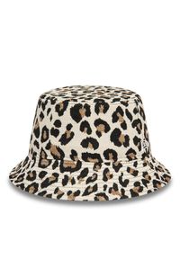 New Era Kapelusz Bucket Leopard 60565551 Beżowy. Kolor: beżowy. Materiał: materiał #1