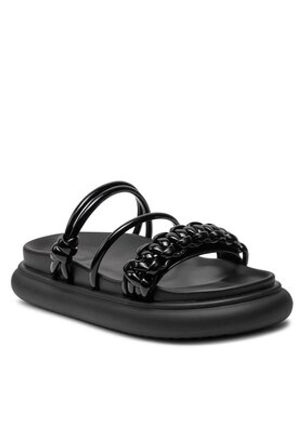 Desigual Klapki 24SSSP03 Czarny. Kolor: czarny. Materiał: skóra