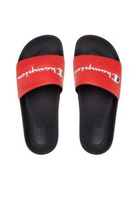 Champion Klapki Slide Varsity S21993-CHA-RS001 Czerwony. Kolor: czerwony. Materiał: skóra #5