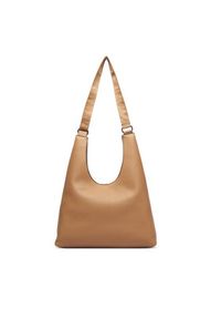 Calvin Klein Torebka Webbing Adj Strap Large Shoulder LV04F3643G Beżowy. Kolor: beżowy. Materiał: skórzane #3
