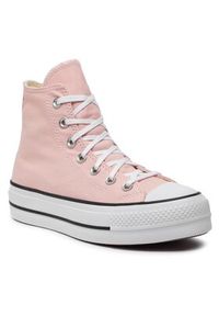 Converse Trampki Chuck Taylor All Star Lift Platform HI A06507C Różowy. Kolor: różowy. Materiał: materiał. Obcas: na platformie