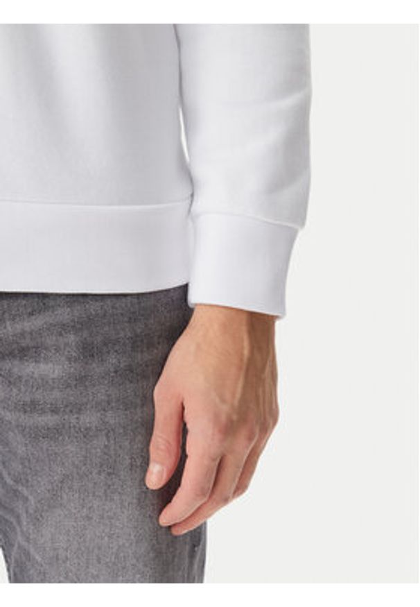 Calvin Klein Jeans Bluza LV040BM801 Biały Regular Fit. Kolor: biały. Materiał: bawełna