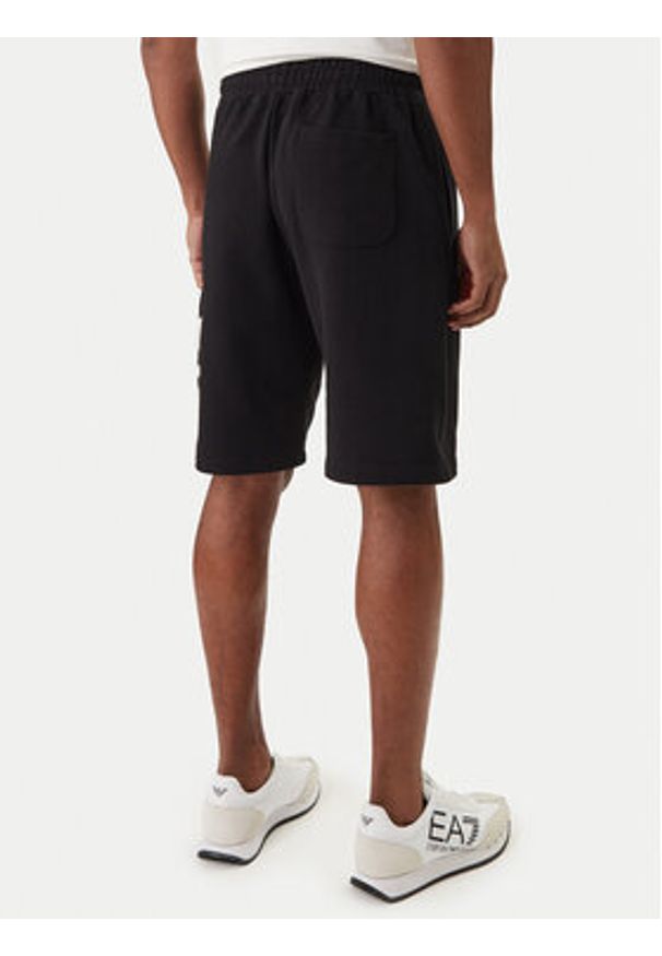 EA7 Emporio Armani Szorty sportowe 7M001329 AF17787 Czarny Regular Fit. Kolor: czarny. Materiał: bawełna. Styl: sportowy
