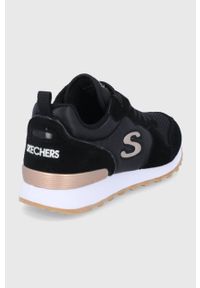 skechers - Skechers Buty kolor czarny na płaskiej podeszwie. Nosek buta: okrągły. Zapięcie: sznurówki. Kolor: czarny. Obcas: na płaskiej podeszwie #4