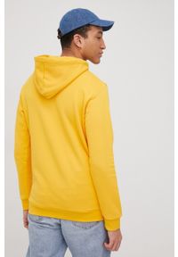 adidas Originals bluza bawełniana Adicolor HE9499 męska kolor żółty z kapturem z nadrukiem. Typ kołnierza: kaptur. Kolor: żółty. Materiał: bawełna. Wzór: nadruk #2