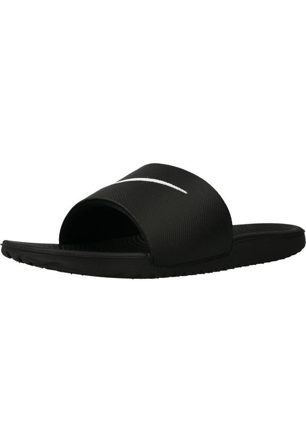 Klapki dla dzieci Nike Kawa Slide. Kolor: czarny. Materiał: materiał, syntetyk. Sezon: lato. Styl: sportowy
