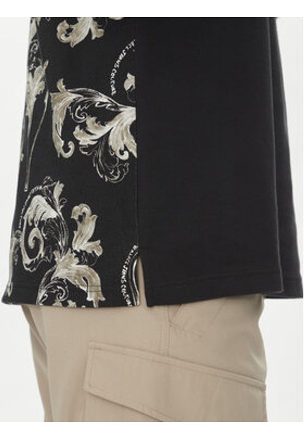 Versace Jeans Couture Polo 78GAG627 Czarny Regular Fit. Typ kołnierza: polo. Kolor: czarny. Materiał: bawełna