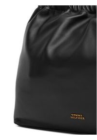 TOMMY HILFIGER - Tommy Hilfiger Torebka Soft Leather Tote AW0AW18308 Czarny. Kolor: czarny. Materiał: skórzane #2