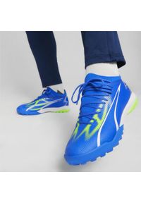 Puma - Buty piłkarskie męskie PUMA Ultra Match TT. Kolor: biały, wielokolorowy, niebieski, zielony. Sport: piłka nożna