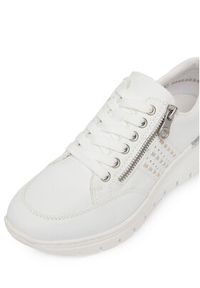 Rieker Sneakersy N8321-80 Biały. Kolor: biały. Materiał: skóra #6
