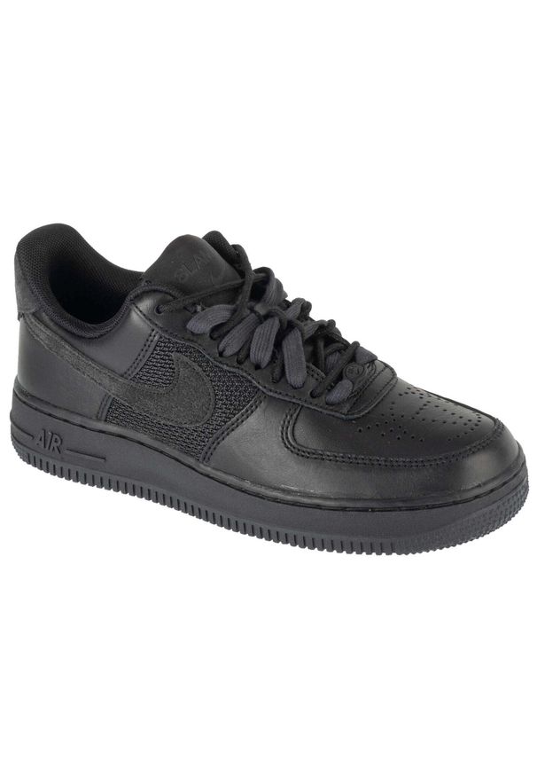 Nike - Buty sportowe Sneakersy męskie, Air Force 1 Low x Slam Jam. Kolor: czarny. Model: Nike Air Force. Sport: turystyka piesza